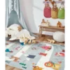 Mother Ruggers Road Trip Machine Washable Colorful Kid's Rug