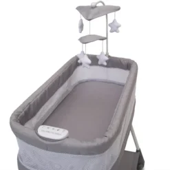 Simmons Kids' Shooting Star Rocking Bassinet With Airflow Mesh - Platinum -Baby Furniture Store GUEST b83c3a53 b649 4c5f 9317 bf74758a427c