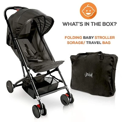Jovial Portable Folding Lightweight Compact Baby Stroller With Bag For Airplane Travel For Babies, Infants, And Toddlers, Black 3 Jovial Portable Folding Lightweight Compact Baby Stroller With Bag For Airplane Travel For Babies, Infants, And Toddlers, Black