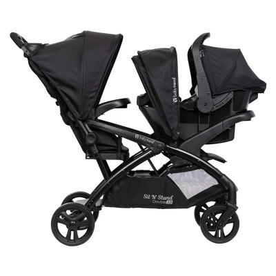 Baby Trend Sit N' Stand Double 2.0 Stroller - Madrid Black 5 Baby Trend Sit N' Stand Double 2.0 Stroller - Madrid Black - Image 3