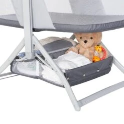 Baby Trend Quick-Fold 2-in-1 Rocking Portable Bassinet - Shadow Stone Gray -Baby Furniture Store GUEST ba310847 4970 4499 9cbd 3c8ba52c6d0d
