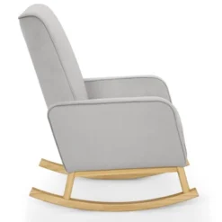 Delta Children Drew Rocking Chair - Cloud Gray And Natural -Baby Furniture Store GUEST bb4c4cc5 cc10 477c 9f8b 6e5aefea26d4