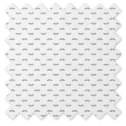 Bacati - Moustache Gray Muslin 3 Pc Toddler Bed Sheet Set 100 Percent Cotton -Baby Furniture Store GUEST bbac7de6 9dbd 4469 8a16 43ef5818da33