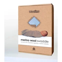 Woolino Swaddle Blanket, Merino Wool, Newborn To 3 Months, Blue -Baby Furniture Store GUEST bc988692 0572 4611 ae4e 64603dd633be