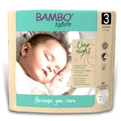 Bambo Nature Overnight Diapers, Disposable, Eco-Friendly, Size 3 -Baby Furniture Store GUEST be5288a2 8094 4857 816c 8bd44b44c082