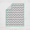 Bacati - Ikat Dots Stripes Mint Grey Muslin Neutral 8 Pc Crib Set With Crib Rail Guard
