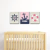 Big Dot Of Happiness Ahoy - Nautical Girl - Pink Nursery Wall Art And Kids Room Decorations - Gift Ideas - 7.5 X 10 Inches - Set Of 3 Prints -Baby Furniture Store GUEST c141264c dbfa 4922 a2ae d50d952d7b12