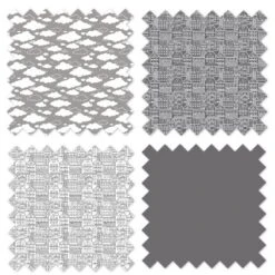 Bacati - Clouds In The City Gray Cityscape Quilted Changing Pad Cover -Baby Furniture Store GUEST c1fa413f 0aea 4581 9990 abf200b4a7e3