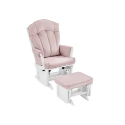 Suite Bebe Victoria Glider And Ottoman - White Wood And Pink Fabric -Baby Furniture Store GUEST c63f2525 1a21 4a9e 8699 b66aa19f0792