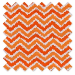 Bacati - Chevron Ikat Orange 100 Percent Cotton Universal Baby US Standard Crib Or Toddler Bed Fitted Sheet -Baby Furniture Store GUEST cc8162e9 83f8 4141 be36 4101260c8c3d