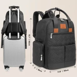 KeaBabies Bree Diaper Bag Backpack, Waterproof Baby Diaper Bags With Changing Pad, Girl, Boy, 2 Kids Travel Essentials (Charcoal) -Baby Furniture Store GUEST cd052531 1bd5 4b76 b3d2 68bea40b376f