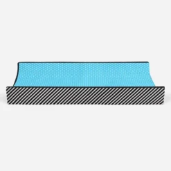 Bacati - Love Black/Turq Pin Dots Changing Pad Cover -Baby Furniture Store GUEST cdf6356c 4ad4 4e80 9fd6 3022ae469d86