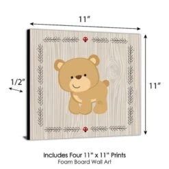 Big Dot Of Happiness Woodland Creatures - Kids Room, Nursery Decor And Home Decor - 11 X 11 Inches Nursery Wall Art - Set Of 4 Prints For Baby's Room -Baby Furniture Store GUEST ceb3b9f2 76cd 4ffc 8596 75b924c6d63c