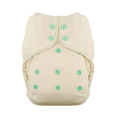 Thirsties | Natural One-Size Fitted Cloth Diaper Pack Of 1 3 Thirsties | Natural One-Size Fitted Cloth Diaper Pack Of 1