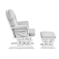 Suite Bebe Mason Glider And Ottoman - White Wood And Gray Fabric 7 Suite Bebe Mason Glider And Ottoman - White Wood And Gray Fabric -Baby Furniture Store GUEST cef71344 11f5 4715 9a3a a1ed1a539c58
