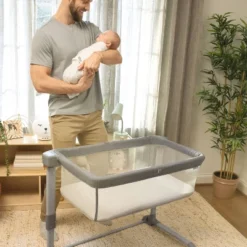 SwaddleMe Beginnings Bassinet Select - Compact Fold Multi-Position Baby Bassinet With Air Flow Mattress - Gray Tweed 13 SwaddleMe Beginnings Bassinet Select - Compact Fold Multi-Position Baby Bassinet With Air Flow Mattress - Gray Tweed -Baby Furniture Store GUEST d16dddc1 289c 47f4 ab97 1236f84ebaf0