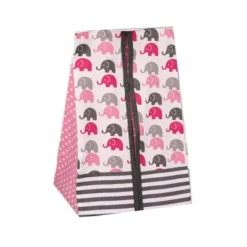 Bacati - Elephants Pink/Fuschia/Gray 10 Pc Crib Bedding Set With Long Rail Guard Cover -Baby Furniture Store GUEST d38dc78e 7460 4474 99b3 bd27cafb6a0e