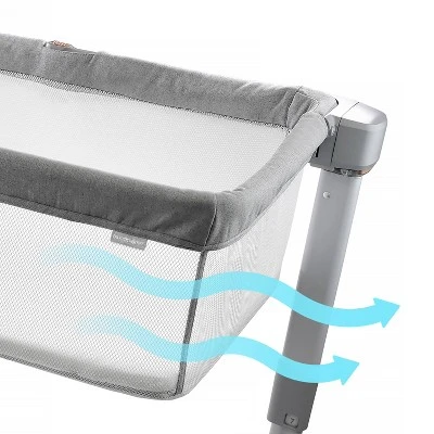 SwaddleMe Beginnings Bassinet Select - Compact Fold Multi-Position Baby Bassinet With Air Flow Mattress - Gray Tweed 7 SwaddleMe Beginnings Bassinet Select - Compact Fold Multi-Position Baby Bassinet With Air Flow Mattress - Gray Tweed - Image 5