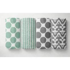 Bacati - Ikat Dots Stripes Mint Grey Muslin Neutral 8 Pc Crib Set With Crib Rail Guard 11 Bacati - Ikat Dots Stripes Mint Grey Muslin Neutral 8 Pc Crib Set With Crib Rail Guard -Baby Furniture Store GUEST d8888aab 8682 44eb b2e4 88ebcd7b0311