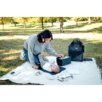 Baby Brezza Lucia Back Pack Diaper Bag - Gray 10 Baby Brezza Lucia Back Pack Diaper Bag - Gray - Image 8