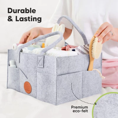 Original Baby Diaper Caddy Organizer, Large Storage Caddy Organizer For Nursery, Changing Table 7 Original Baby Diaper Caddy Organizer, Large Storage Caddy Organizer For Nursery, Changing Table - Image 5