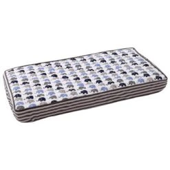 Bacati - Elephants Blue/Navy/Gray Mini Elephants Quilted Top Changing Pad Cover -Baby Furniture Store GUEST dc0009ea b406 471f b73f 79a38f0cbbd2