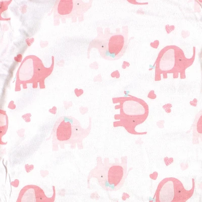 Luvable Friends Infant Girl Fitted Changing Pad Cover, Girl Basic Elephant, One Size 6 Luvable Friends Infant Girl Fitted Changing Pad Cover, Girl Basic Elephant, One Size - Image 4