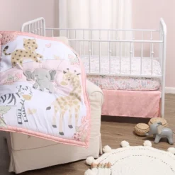 The Peanutshell Wildest Dreams Crib Bedding Set, 3pc To 12 Pc, Pink Animals For Girls -Baby Furniture Store GUEST df502e2f 57cf 4194 a9d4 8b44e18057ff