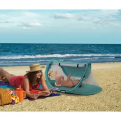 KidCo PeaPod Camp Lightweight Pop Up Child Portable Travel Bed Tent Extension With Retractable Sun Shade, Storage Pocket, And Carry Bag -Baby Furniture Store GUEST dff3cd19 e4b1 4901 9c6c 48229786e4e1