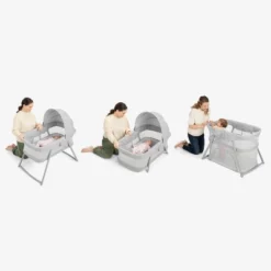 Graco Dream More 3-in-1 Travel Bassinet - Gray