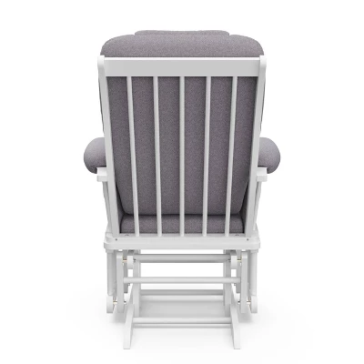 Storkcraft Tuscany White Frame Glider And Ottoman 5 Storkcraft Tuscany White Frame Glider And Ottoman - Image 3