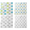 Bacati - Elephants Aqua/Lime/Gray Muslin Swaddling Blankets Set Of 4 -Baby Furniture Store GUEST e3c6a36a f94c 4c68 8c39 bb9b6c3f8021