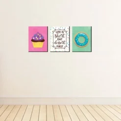 Big Dot Of Happiness Sweet Shoppe - Cupcake Nursery Wall Art, Donut Kids Room Decor & Bakery Kitchen Home Decor - 7.5 X 10 Inches - Set Of 3 Prints -Baby Furniture Store GUEST e53b6a58 bb33 41d0 8d3a 5e464feda0a7