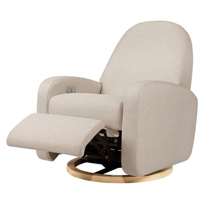 Babyletto Nami Electronic Recliner And Swivel Glider With USB Port And Light Wood Base 4 Babyletto Nami Electronic Recliner And Swivel Glider With USB Port And Light Wood Base - Image 2