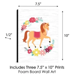 Big Dot Of Happiness Run Wild Horses - Floral Pony Nursery Wall Art And Kids Room Decor - 7.5 X 10 Inches - Set Of 3 Prints 9 Big Dot Of Happiness Run Wild Horses - Floral Pony Nursery Wall Art And Kids Room Decor - 7.5 X 10 Inches - Set Of 3 Prints -Baby Furniture Store GUEST e72032bf c415 45bd a20a e09f19fb46d8