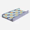 Bacati - Liam Printed Kilim Aqua/Orange/Navy Quilted Changing Pad Cover -Baby Furniture Store GUEST e7ee833c 96b4 4c65 ab0f 75e608d79a7d