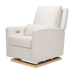 Babyletto Sigi Glider Recliner With Electronic Control And USB With Light Wood Base - Greenguard Gold Certified -Baby Furniture Store GUEST e8f5a2c3 9eee 4caf bc01 af0592962add