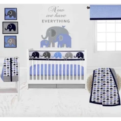 Bacati - Elephants Blue/Grey Musical Mobile -Baby Furniture Store GUEST e934535a 7629 4459 8e6e e2af2d0dde76