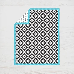 Bacati - Love Aztec Print Black Turquoise 10 Pc Crib Bedding Set With Long Rail Guard Cover -Baby Furniture Store GUEST ea68f201 b6b3 40ef a603 bdee8b12947a 1