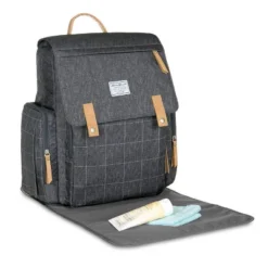 Eddie Bauer Cascade Plaid Diaper Bag - Gray