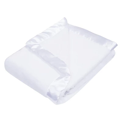 Trend Lab Plush Baby Blanket - White 3 Trend Lab Plush Baby Blanket - White