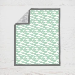 Bacati - Clouds In The City Mint/Gray 10 Pc Crib Bedding Set With 2 Crib Fitted Sheets 14 Bacati - Clouds In The City Mint/Gray 10 Pc Crib Bedding Set With 2 Crib Fitted Sheets -Baby Furniture Store GUEST ee3bb527 df0f 497e a9fc d30eb0aad63f