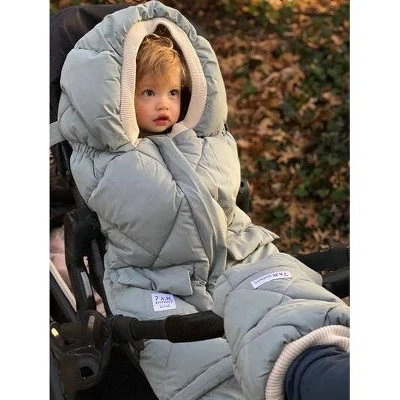 7AM Enfant Stroller Warmmuffts - Benji Mirage Blue 5 7AM Enfant Stroller Warmmuffts - Benji Mirage Blue - Image 3
