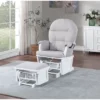 Suite Bebe Mason Glider & Ottoman - White/Woven Gray -Baby Furniture Store GUEST f05ab264 040f 4776 a296 d22e8110f17f