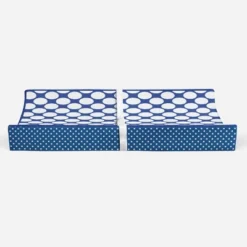 Bacati - MixNMatch Blue Large Dots Changing Pad Cover -Baby Furniture Store GUEST f0ee1e72 41d1 47f1 b806 036fd1931a04