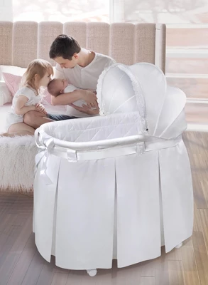 Badger Basket Wishes Oval Bassinet 3 Badger Basket Wishes Oval Bassinet