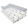 Touched By Nature Baby Organic Cotton Changing Pad Cover, Moon, One Size -Baby Furniture Store GUEST f4ab711a 7f11 4686 935e dc80f92a29cf