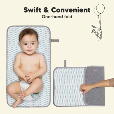 KeaBabies Swift Diaper Changing Pad, Portable Waterproof Diaper Changing Pad For Baby, Travel Changing Pad For Diaper Bag 6 KeaBabies Swift Diaper Changing Pad, Portable Waterproof Diaper Changing Pad For Baby, Travel Changing Pad For Diaper Bag - Image 4