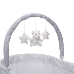 Delta Children Curve Bassinet - White And Gray -Baby Furniture Store GUEST f9af37ae 7b44 4349 b626 b827b79187dc