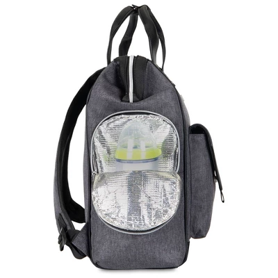 Baby Brezza Lucia Back Pack Diaper Bag - Gray 6 Baby Brezza Lucia Back Pack Diaper Bag - Gray - Image 4